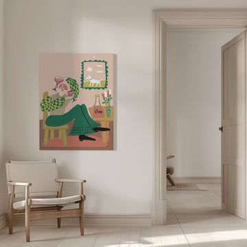 Cozy Evening Wine | Canvas - Room Interior 1