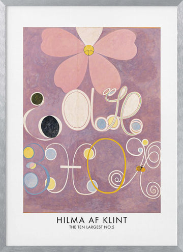 The Ten Largest No.5 Poster | Poster - Silver Frame Interior