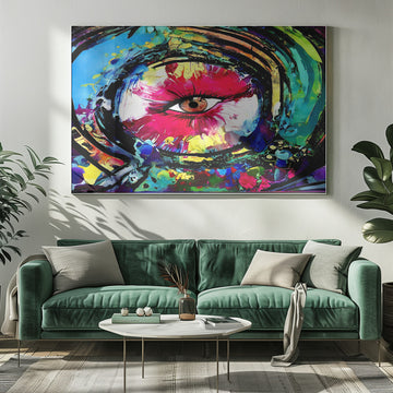 Vibrant Abstract Eye | Poster - Room Interior 1