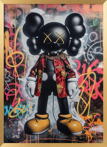 Urban Character Art | Poster - Gold Frame Interior