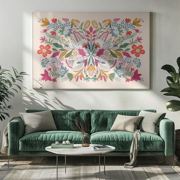 Vibrant Garden Tapestry | Poster - Room Interior 1