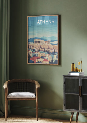 Athens Acropolis Vista | Poster - Room Interior 2