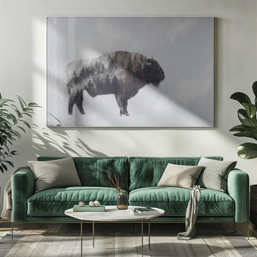 Wild Bison Forest | Poster - Room Interior 1