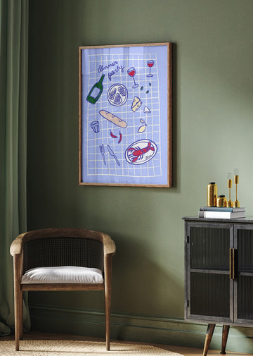 Dinner Party | Poster - Room Interior 2