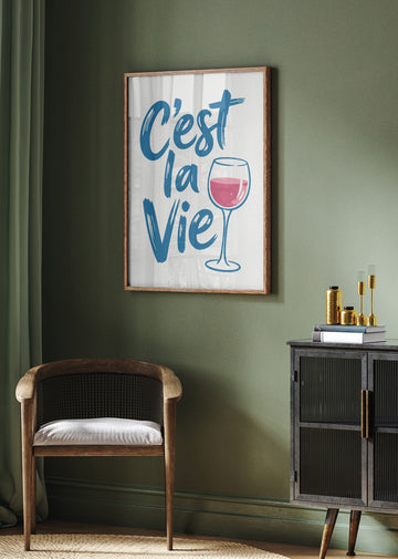 C'est la Vie Wine | Poster - Room Interior 2