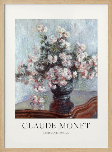 Chrysanthemums | Poster - Wood Frame Interior