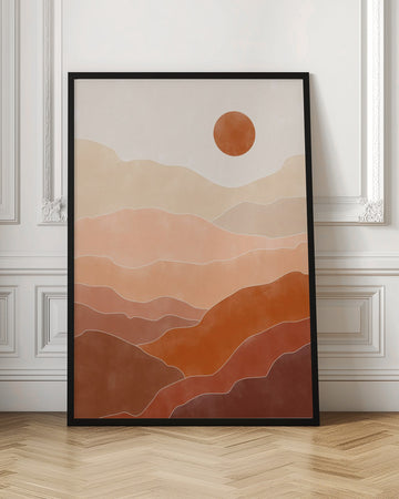Warm Desert Layers | Poster - Room Interior 1