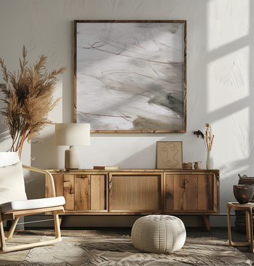 Subtle Grey Abstract | Poster - Room Interior 2