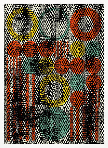 Geometric Pop Art | Poster - White Frame Interior