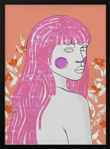 Blossom Gaze | Poster - Black Metal Frame Interior
