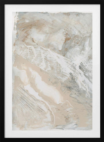 Fluid Neutral Texture | Poster - Black Metal Frame Interior