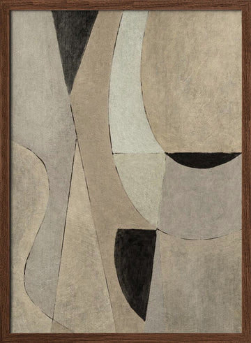 Mossa | Poster - Walnut Frame Interior