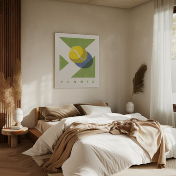 Retro Tennis Game | Canvas - Room Interior 2