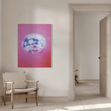 Pink Disco Ball | Canvas - Room Interior 1