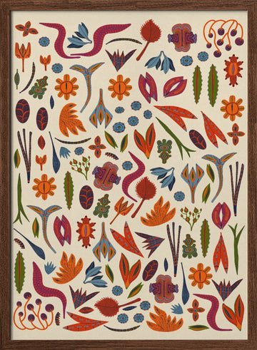 Ornaments | Poster - Walnut Frame Interior
