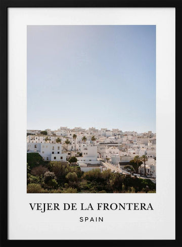 Vejer de la Frontera Spain Travel poster | Poster - Black Metal Frame Interior