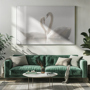 Swans In Love | Poster - Room Interior 1