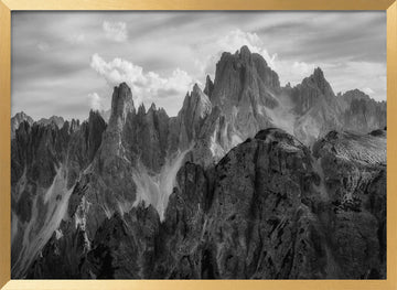 Dramatic Mountain Peaks | Poster - Gold Frame Interior