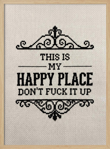 My Sassy Happy Place | Poster - Wood Frame Interior