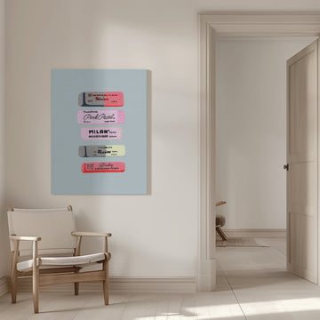 Retro Eraser Collection | Canvas - Room Interior 1