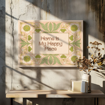 Home Is My Happy Place | Canvas - Room Interior 2