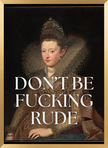 Sassy Royal Portrait | Poster - Gold Frame Interior