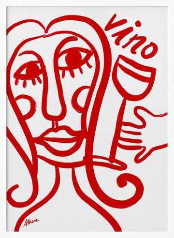 Vino Tinto | Poster - White Frame Interior