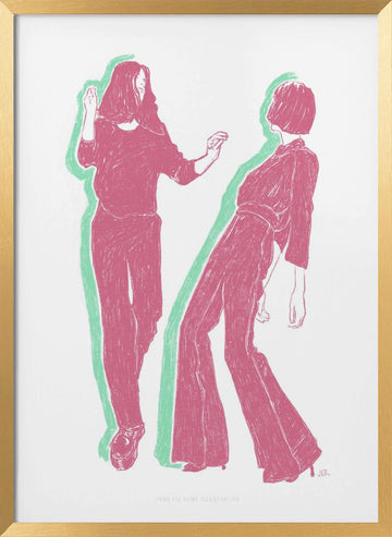 Jlr Dancing3 Copy | Poster - Gold Frame Interior