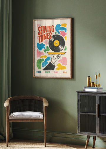 Serving Up Tunes | Poster - Room Interior 2
