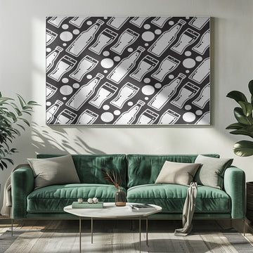 Beer Bottle Glass Pattern | Poster - Room Interior 1