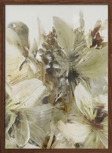 Hill Flowers 3 | Poster - Walnut Frame Interior