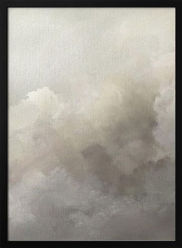 Think Cloud | Poster - Black Frame Interior
