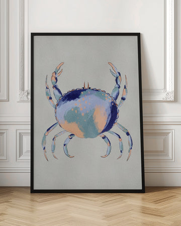 Serene Blue Crab | Poster - Room Interior 1