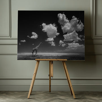 African Giraffe Sky | Canvas - Room Interior 1