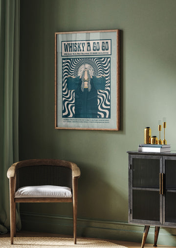 Psychedelic Rock Woman | Poster - Room Interior 2