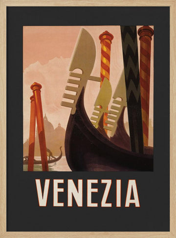 Venezia Poster Dark | Poster - Wood Frame Interior