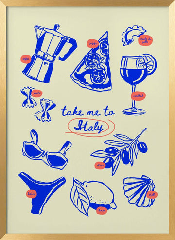 Summercollectionno53 | Poster - Gold Frame Interior