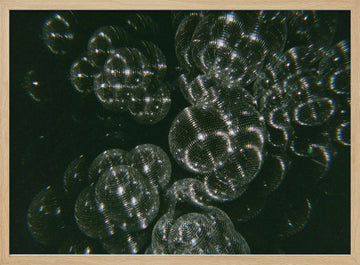 Sparkling Disco Balls | Poster - Wood Frame Interior