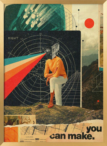 You Can Make It Right | Poster - Gold Frame Interior