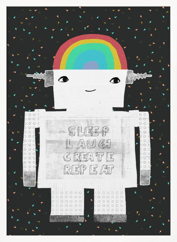 Life in Circuits | Poster - White Frame Interior