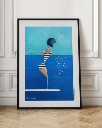 Summer Pool Diver | Poster - Room Interior 1