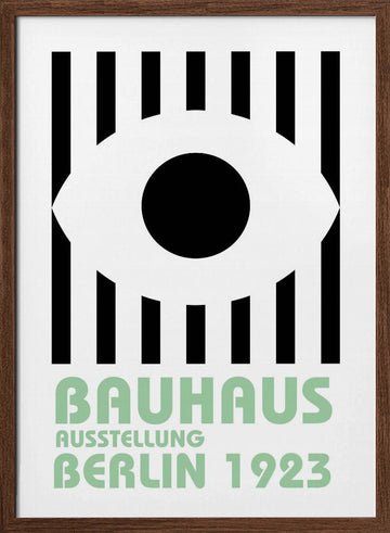 Bauhaus Eye | Poster - Walnut Frame Interior
