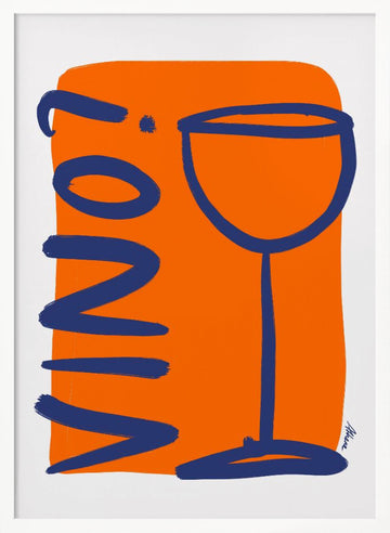 Vino? | Poster - White Frame Interior
