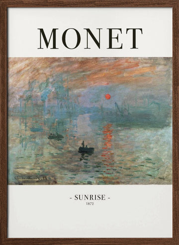 Sunrise 1872 | Poster - Walnut Frame Interior