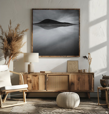 Moody Mountain Reflection | Poster - Room Interior 2