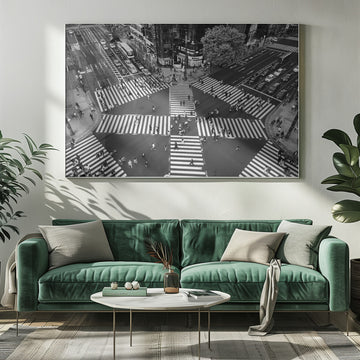 Busy City Crossing | Poster - Room Interior 1