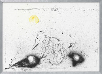 Mysterious Beaked Figure | Poster - Silver Frame Interior