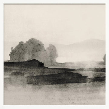 Land 1 | Poster - White Frame Interior