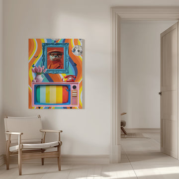 Retro Otter Vibe | Canvas - Room Interior 1