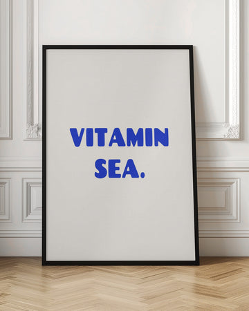 Vitamin Sea Ocean Blue | Poster - Room Interior 1